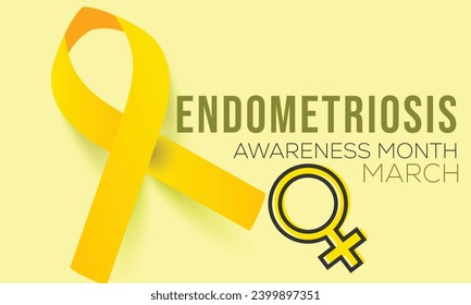 Endometriosis awareness month. background, banner, card, poster, template. Vector illustration. 