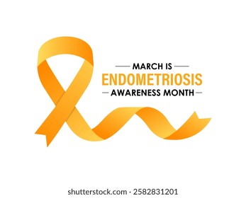 Endometriosis Awareness Month is observed every year in March to raise awareness about endometriosis, a chronic and often painful condition. Chronic pelvic pain, painful periods. Vector illustration.