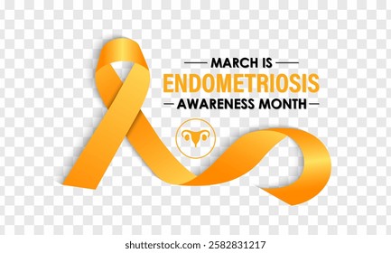 Endometriosis Awareness Month is observed every year in March to raise awareness about endometriosis, a chronic and often painful condition. Chronic pelvic pain, painful periods. Vector illustration.