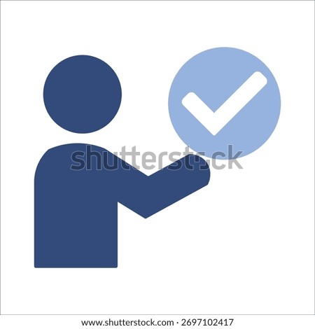 endorse icons. simple colored vector