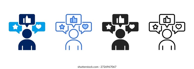 Endorsement Icon Set Different Style Collection.