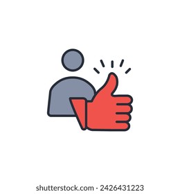 endorsement icon. vector.Editable stroke.linear style sign for use web design,logo.Symbol illustration.
