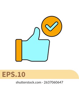 endorsement icons  symbol vector elements for infographic web
