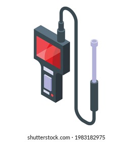 Endoscope icon. Isometric of Endoscope vector icon for web design isolated on white background