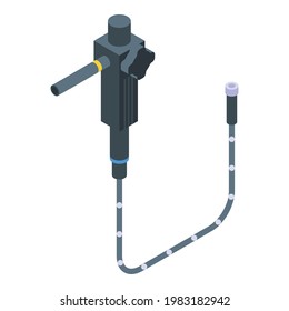 Endoscope medical icon. Isometric of Endoscope medical vector icon for web design isolated on white background