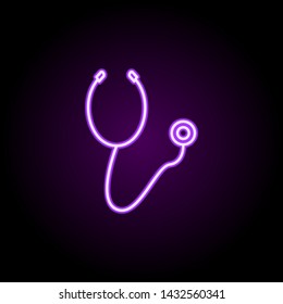 endoscope neon icon. Elements of web set. Simple icon for websites, web design, mobile app, info graphics