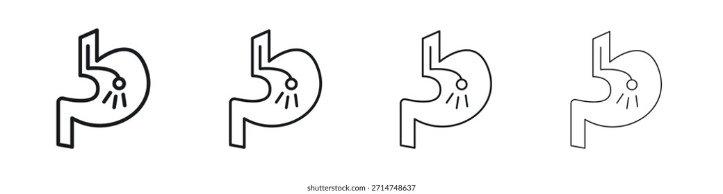 Endoscopy icon Eps10. icons graphic design