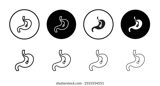 Endoscopy icon Line Art Logo set