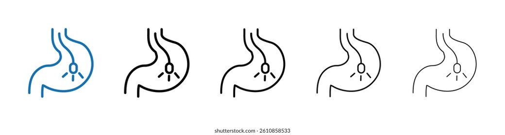 Endoscopy icon Outline vector logo for web ui