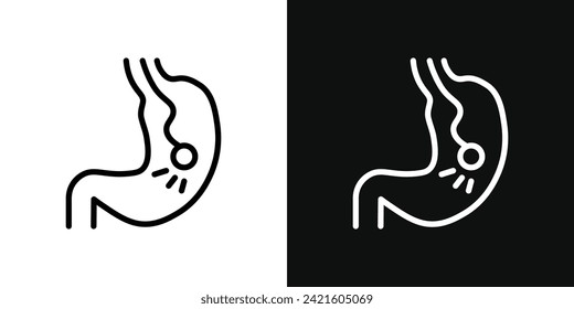 Endoscopy Icon Set. Vector Illustration