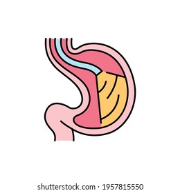 Endoscopy сolor line icon. Pictogram for web page, mobile app, promo. UI UX GUI design element. Editable stroke.