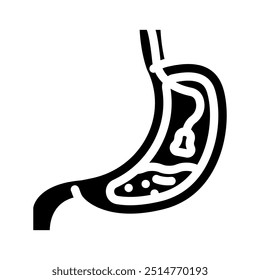 endoscopy surgery glyph icon vector. endoscopy surgery sign. isolated symbol illustration