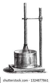 Endosmometer, vintage engraved illustration. Zoology Elements from Paul Gervais.
