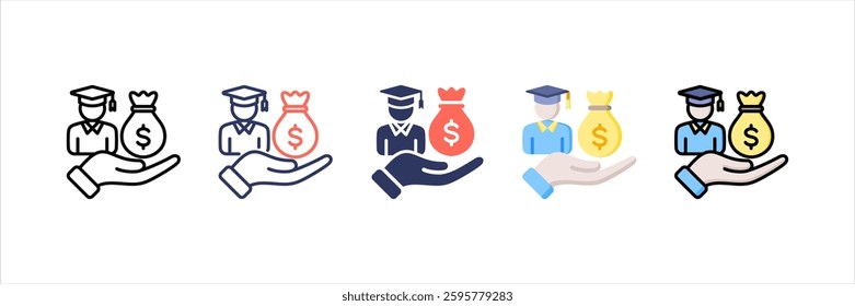 Endowment Multi Style Icon Set