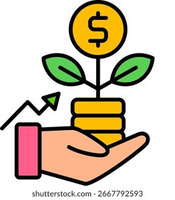 Endowment, Philanthropy Endowment Icon symbol