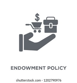  Endowment policy design concept from Endowment policy collection. Simple element vector illustration on white background.