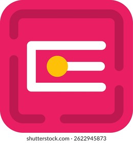 Endpoint Line vector Icon Design