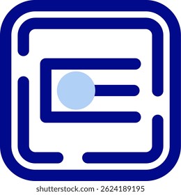 Endpoint Line vector Icon Design