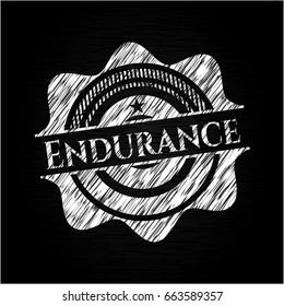 Endurance chalkboard emblem