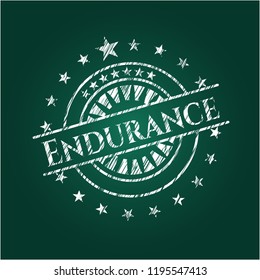 Endurance on chalkboard