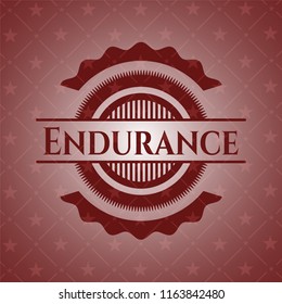 Endurance red emblem. Retro