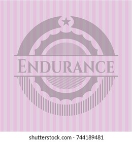 Endurance retro pink emblem
