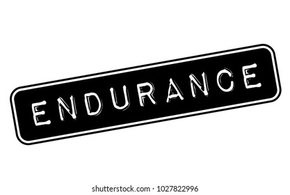 Endurance stamp. Typographic label, stamp or logo