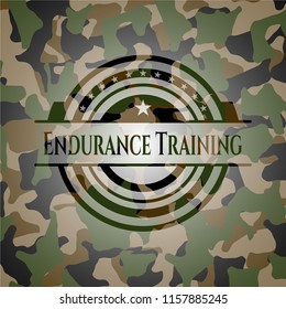 Endurance Training on camo pattern