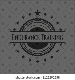 Endurance Training realistic black emblem