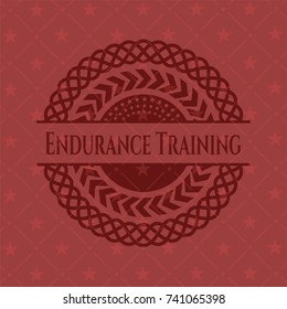 Endurance Training realistic red emblem
