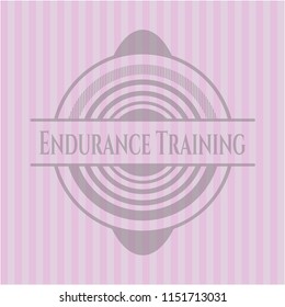 Endurance Training retro pink emblem