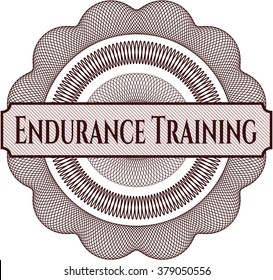 Endurance Training rosette or money style emblem