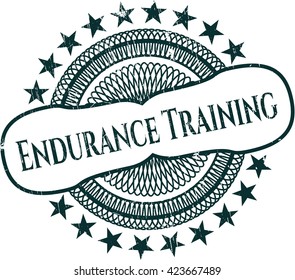 Endurance Training rubber grunge stamp