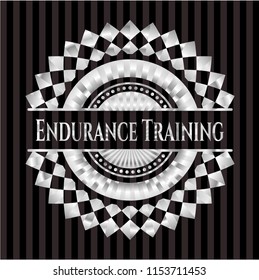 Endurance Training silver shiny emblem