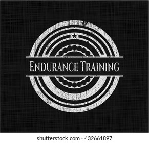 Endurance Training written with chalkboard texture
