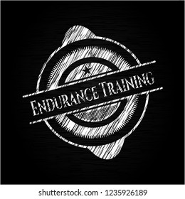 Endurance Training written on a chalkboard