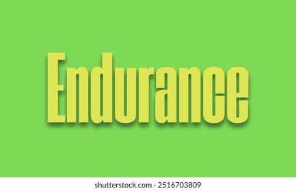 Endurance , Unique bold typography design for social media graphics