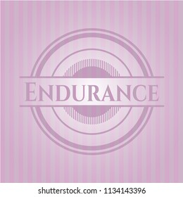 Endurance vintage pink emblem