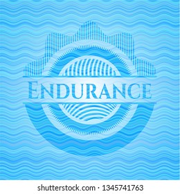 Endurance water wave style emblem.