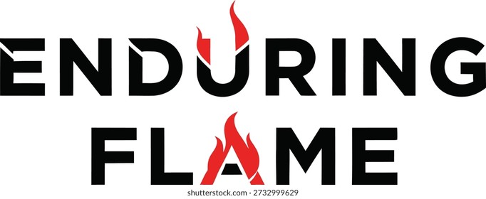 Ilustración vectorial de diseño de camiseta de tipografía de eslogan de vela de llama duradera para la esperanza espiritual conmemorativa. Persistencia del espíritu y energía tranquila sobre fondo transparente.