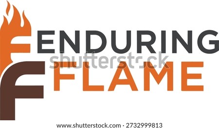 Enduring Flame candle typography t-shirt design vector illustration for memorial spiritual hope and persistence of spirit projects on transparent background.