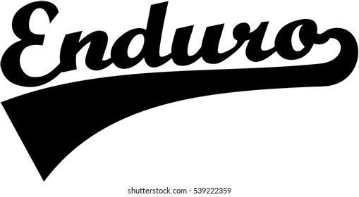 Enduro retro font