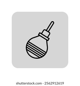 Enema bulb line icon. Medical instrument, treatment outline sign. Medicine and healthcare concept. Vector illustration, symbol element for web design and apps