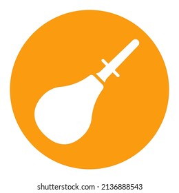 Enema design vector glyph icon. Medicine and healthcare, medical support sign. Graph symbol for medical web site and apps design, logo, app, UI