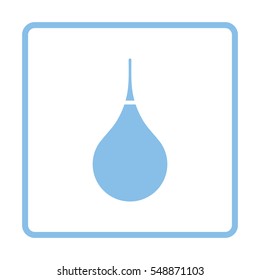 Enema icon. Blue frame design. Vector illustration.