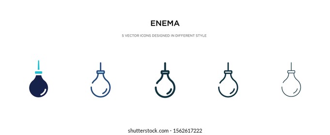 enema icon in different style vector illustration. two colored and black enema vector icons designed in filled, outline, line and stroke style can be used for web, mobile, ui