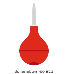 Enema icon in flat style isolated on white background. Treatment symbol vector illustration