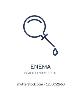 Enema icon. Enema linear symbol design from Health and Medical collection. Simple outline element vector illustration on white background