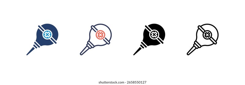 Conjunto de iconos de enema colección de estilos múltiples