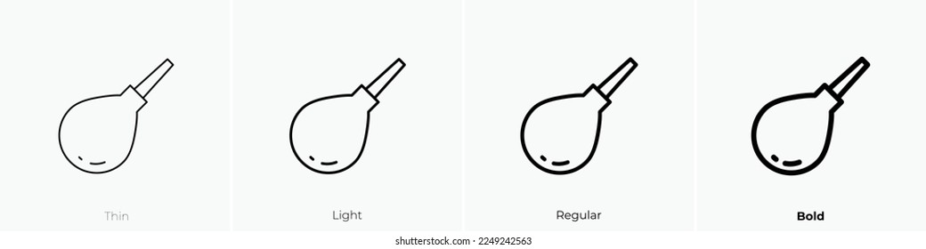 enema icon. Thin, Light Regular And Bold style design isolated on white background